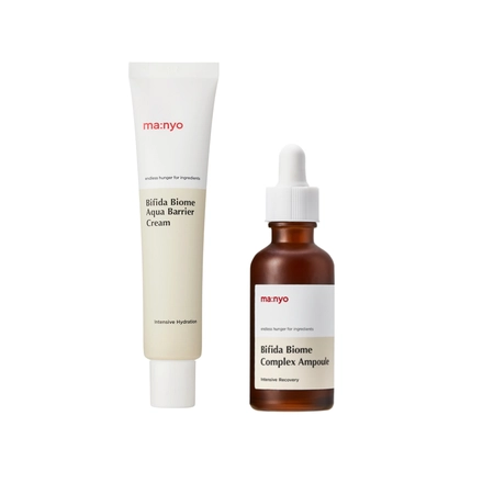 Набір бестселерів для обличчя з біфідобактеріями Manyo Bifida Biome Cream&Ampoule Set, 80 +30 мл