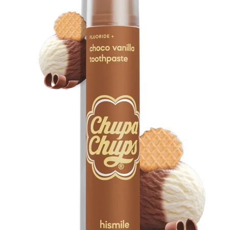 Зубна паста з шоколадно-ванільним смаком Hismile Chupa Chups Choco Vanilla Toothpaste, 60 мл